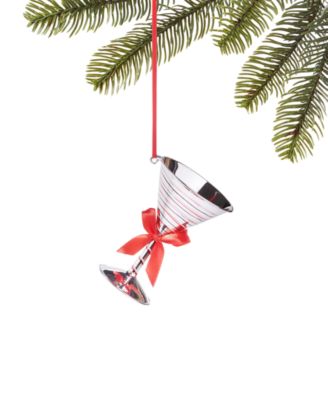 Holiday Lane - Peppermint Twist Martini Glass Ornament