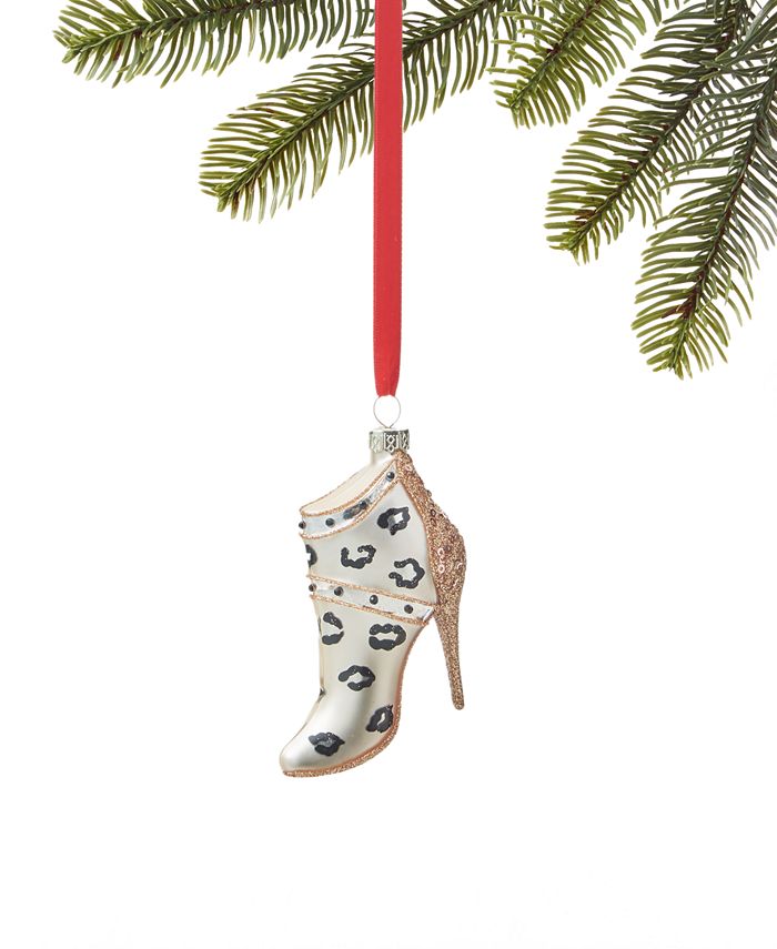 Holiday Lane Fashion Week High-Heeled Glass Shoe Ornament, Created for ...