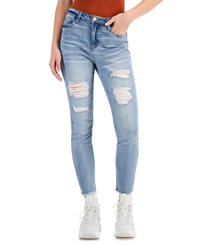 Juniors distressed shop skinny jeans