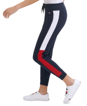 Tommy Hilfiger Sport Women's Flag Color Block Terry Jogger