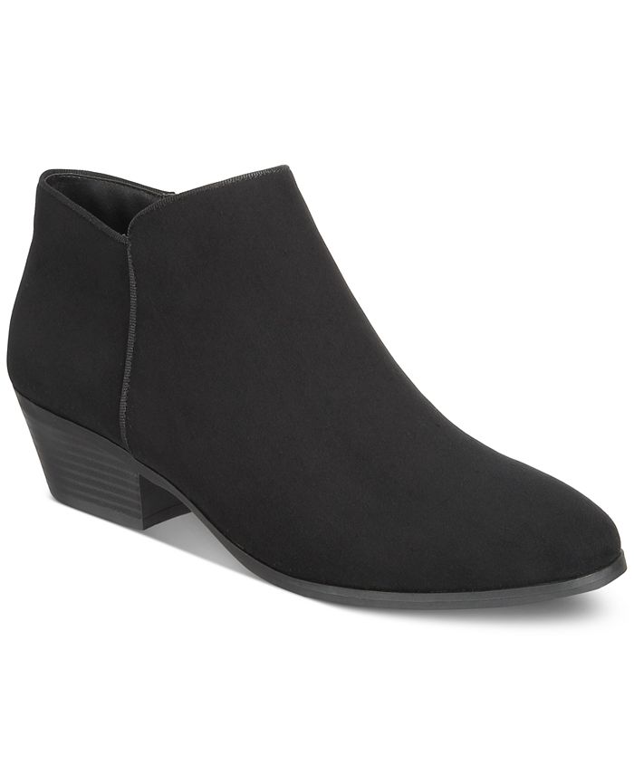 Style & Co Wileyy Ankle Booties, Created for Macy's & Reviews - Booties ...