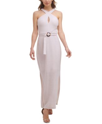 GUESS - Belted Side-Slit Dress