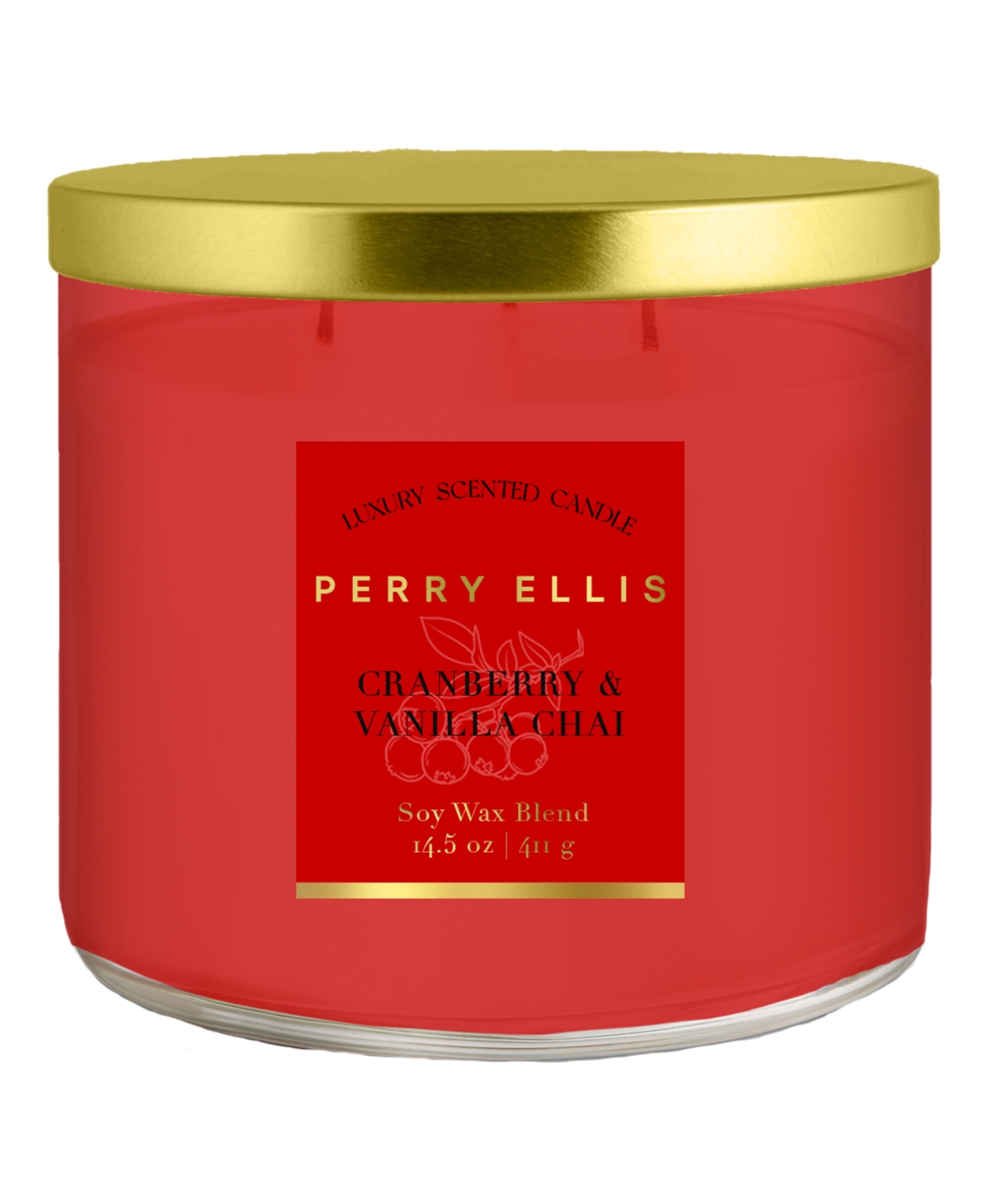 Cranberry and Vanilla Chai Candle, 14.5 oz