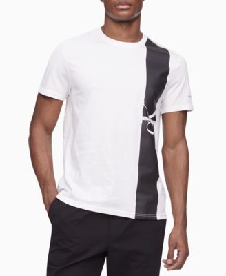 Vertical Stripe Logo Graphic T-Shirt 