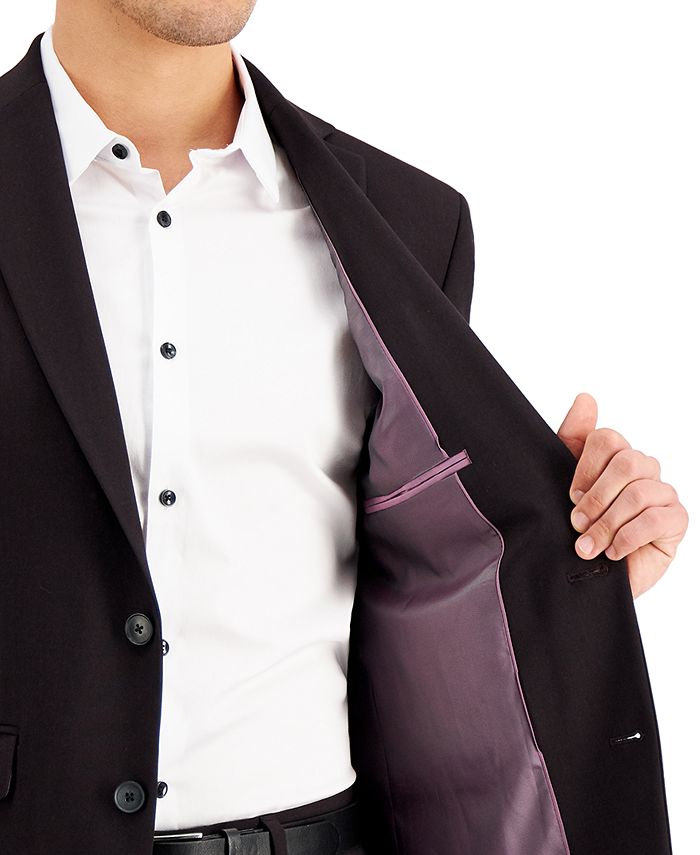 I.N.C. International Concepts Men's Slim-Fit Burgundy Solid Suit Jacket ...