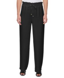 Drawstring-Waist Wide-Leg Pants