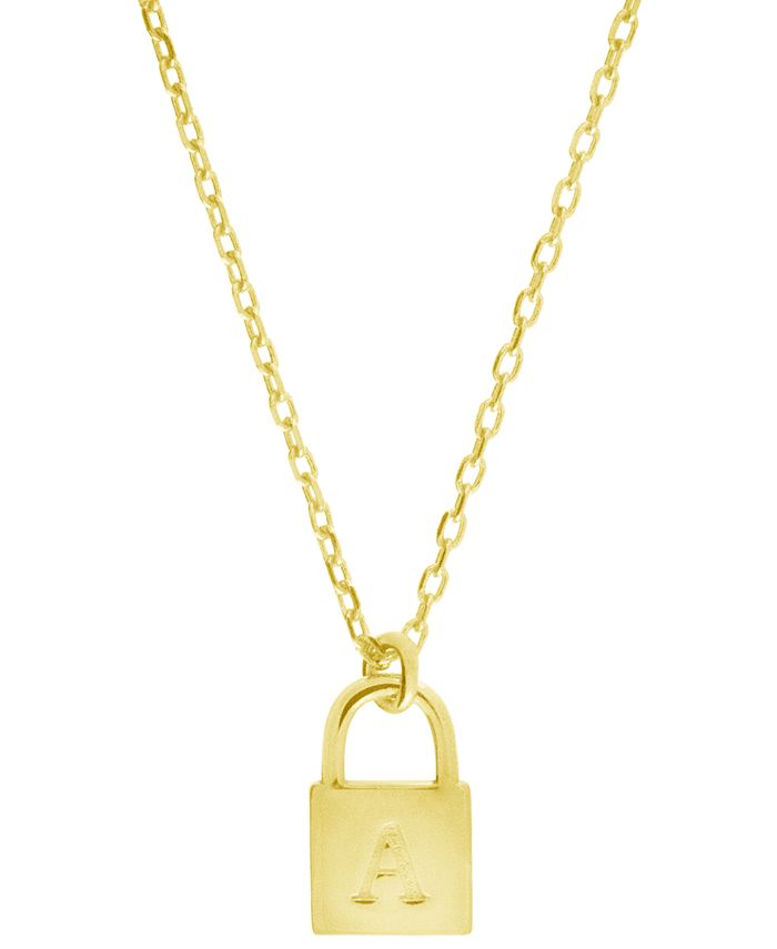 Macy's Lock Pendant in 14k Yellow Gold - Macy's