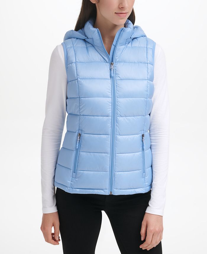 Charter Club Women's Packable Hooded Down Puffer Vest, Created for Macy