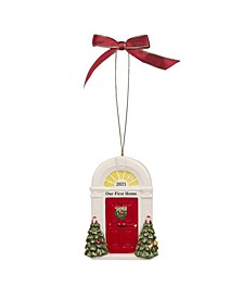 Christmas Tree 2021 Annual Our First Home Door Ornament
