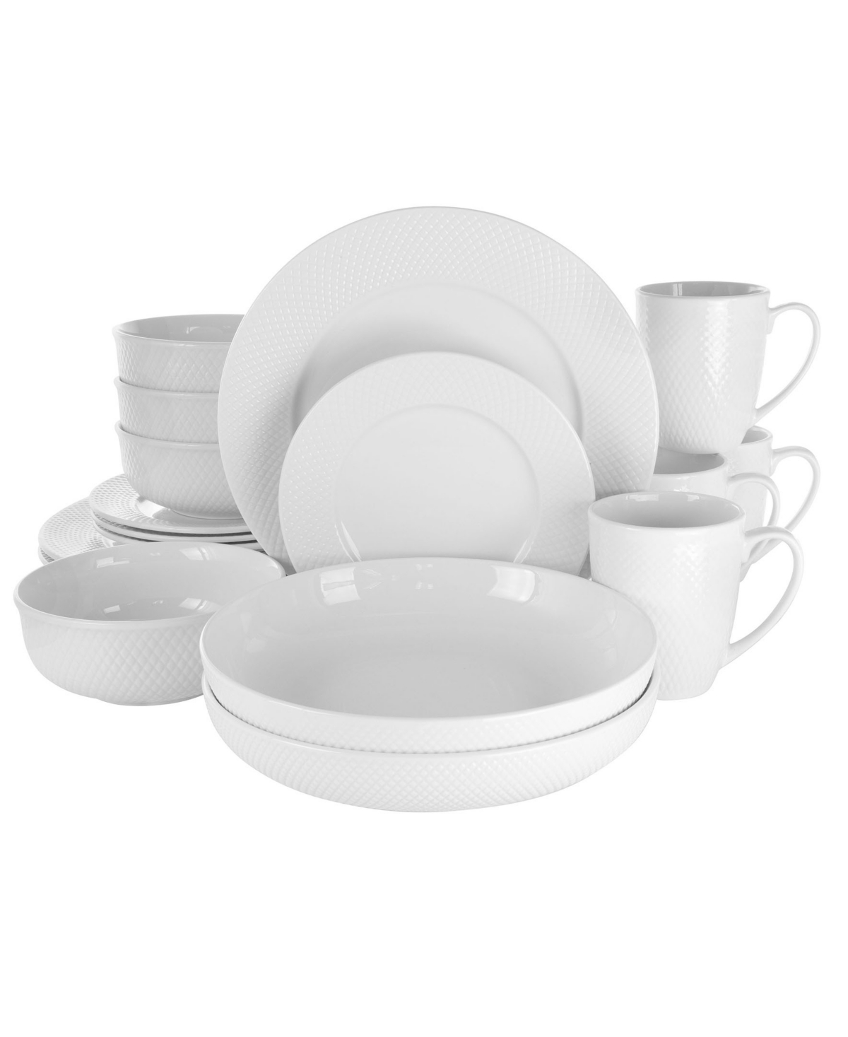 Maisy Dinnerware Set of 18 Pieces - White