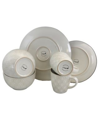 Luxurious 16 Pc. Dinnerware Set, Service for 4