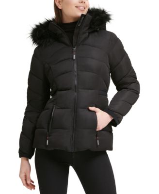 puffer jacket women guess