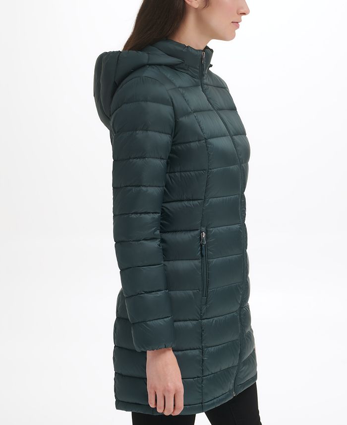 Charter Club Women's Packable Hooded Down Puffer Coat, Created for Macy ...