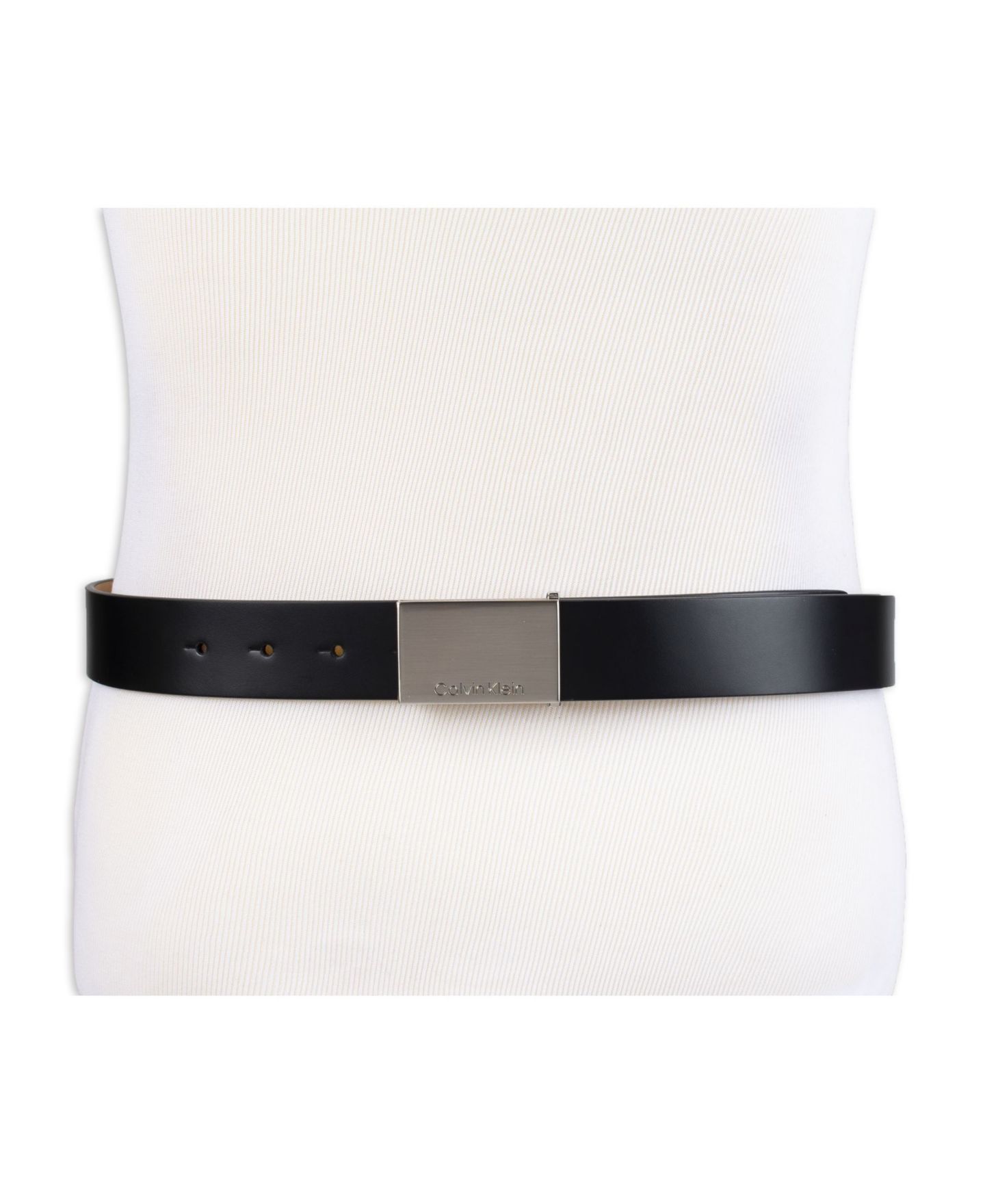 Мужской ремень Calvin Klein Casual Belt with Engraved Plaque Buckle — фото 5