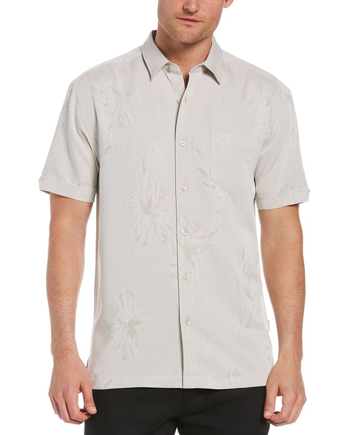 Cubavera Men's Two-Tone Floral Shirt & Reviews - Shirts - Men - Macy's