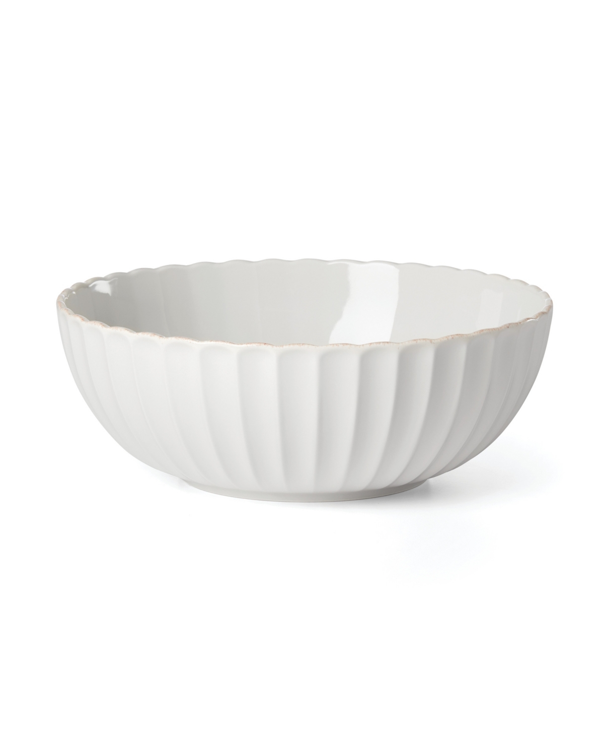 French Perle Scallop Serving Bowl