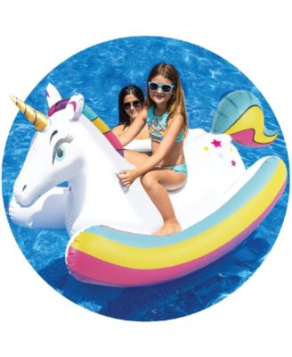 Splash Buddies inflatable Rocking Unicorn Pool Float Ride