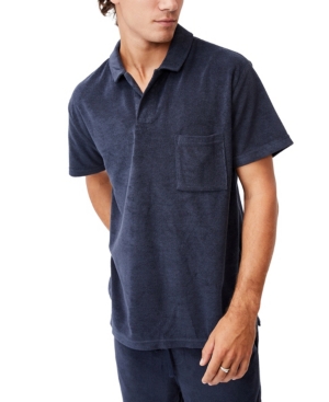 Cotton On Men's Textured Polo T-shirt