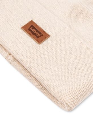 Levi’s All Season Comfy Leather Logo Patch Hero Beanie