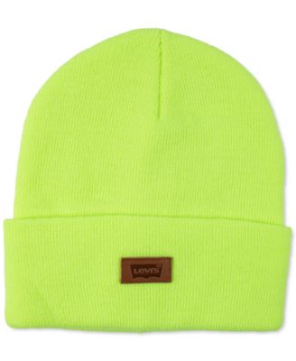 Levi’s All Season Comfy Leather Logo Patch Hero Beanie