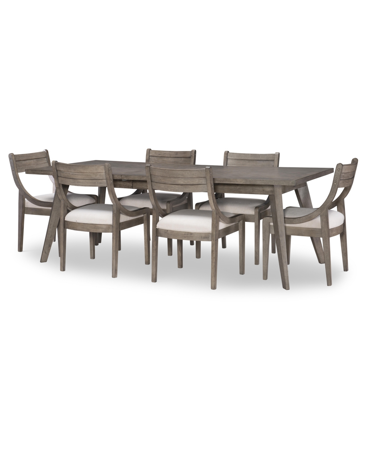Macy's Greystone Ii 7pc Dining Set (rectangular Table & 6 Side Chairs)