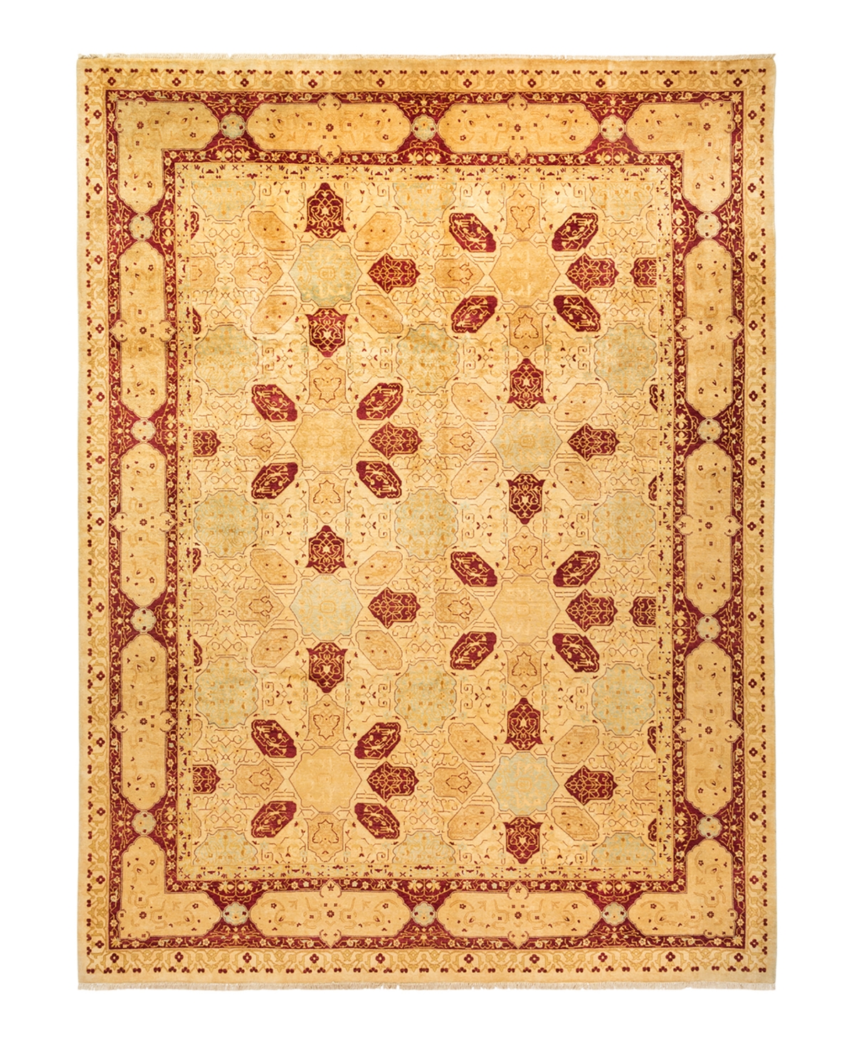 Closeout! Adorn Hand Woven Rugs Mogul M1195 9'3in x 12' Rectangle Area Rug - Ivory