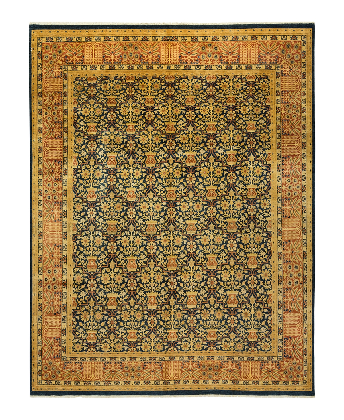 Closeout! Adorn Hand Woven Rugs Mogul M1395 8'1in x 10'5in Rectangle Area Rug - Navy