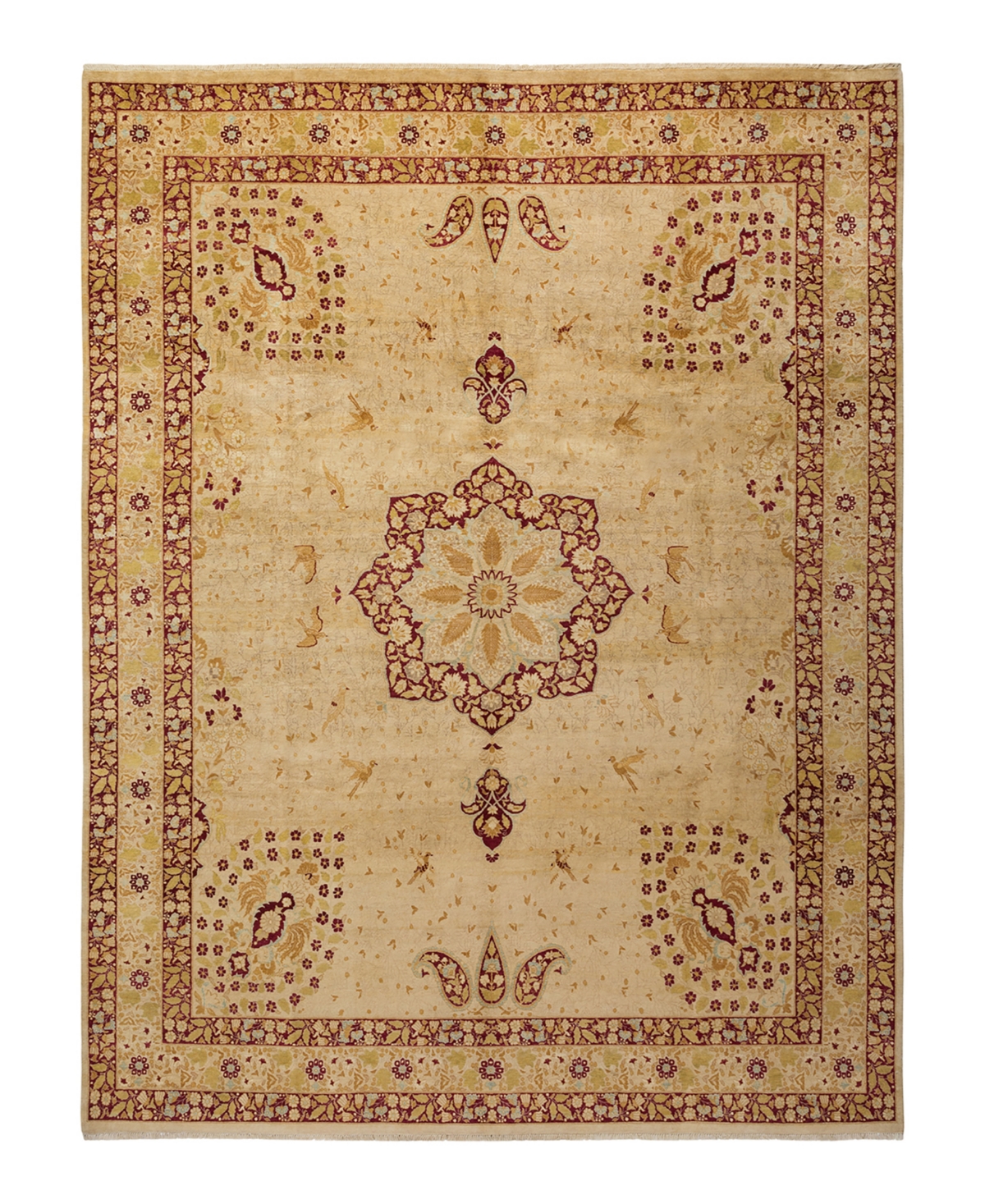 Closeout! Adorn Hand Woven Rugs Mogul M1220 9'2in x 12' Rectangle Area Rug - Gold-Tone