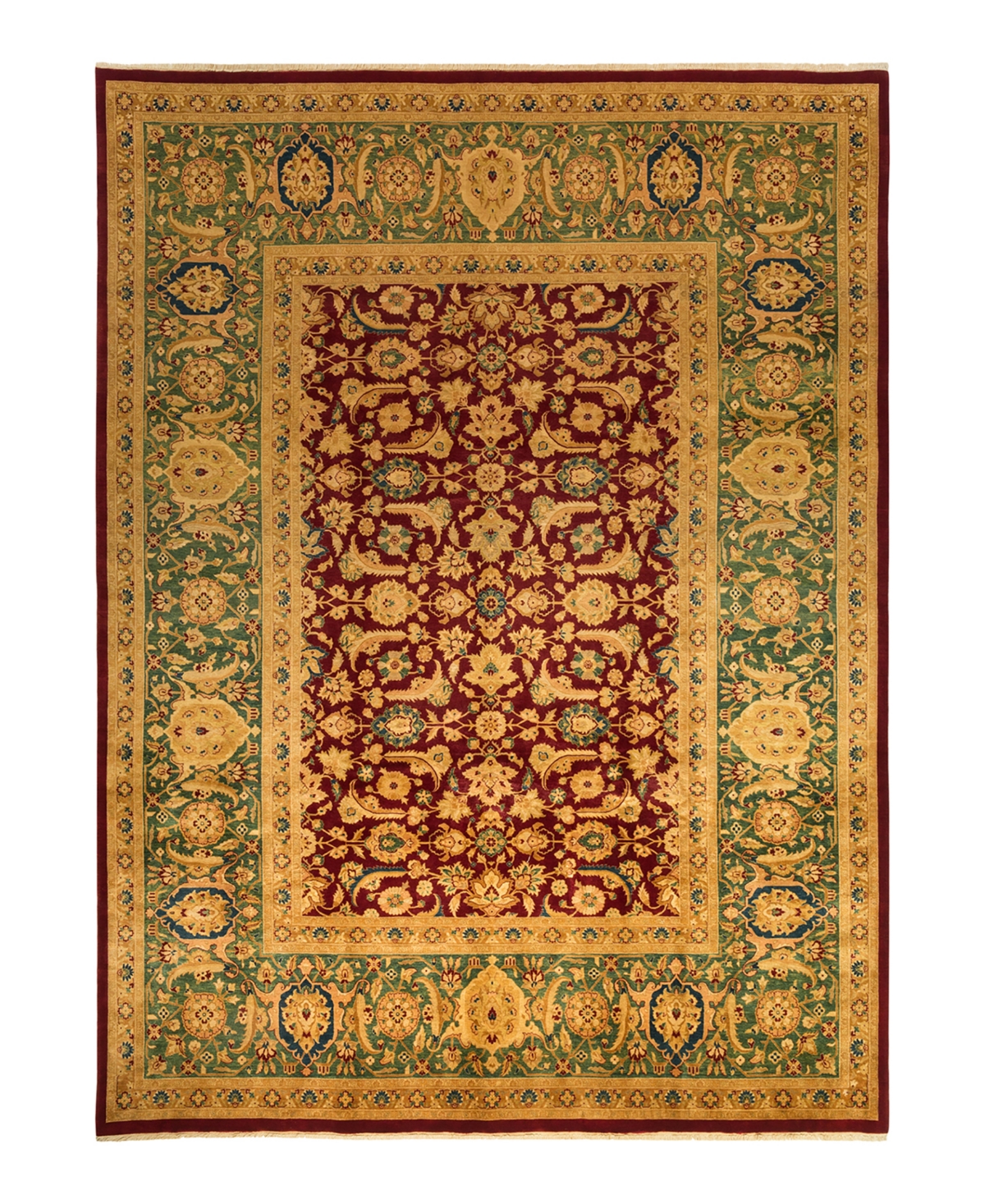 Closeout! Adorn Hand Woven Rugs Mogul M1207 9'2in x 12'2in Rectangle Area Rug - Burgundy