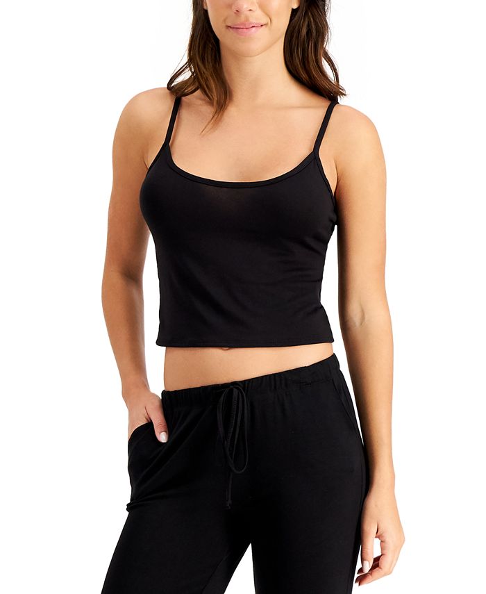 Jenni Super Soft Cropped Loungewear Tank Top, Created for Macy's ...