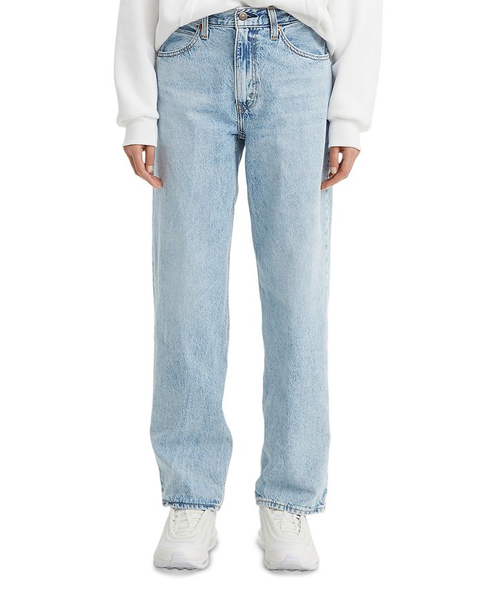 Striped easy to handle Dozens Levi's Cotton Straight-Leg Dad Jeans & Reviews - Jeans - Women - Macy's