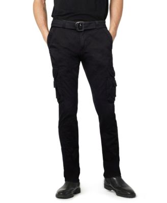 men's belted cargo pants