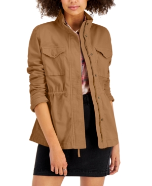 Style & Co Petite Cotton Utility Jacket Created for Macy's
