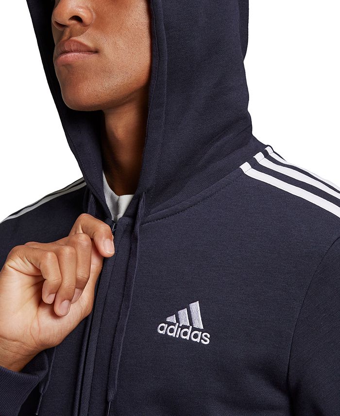 adidas Men's Essentials Fleece 3-Stripes Full-Zip Hoodie, Medium Grey  Heather, Small : : Clothing, Shoes & Accessories