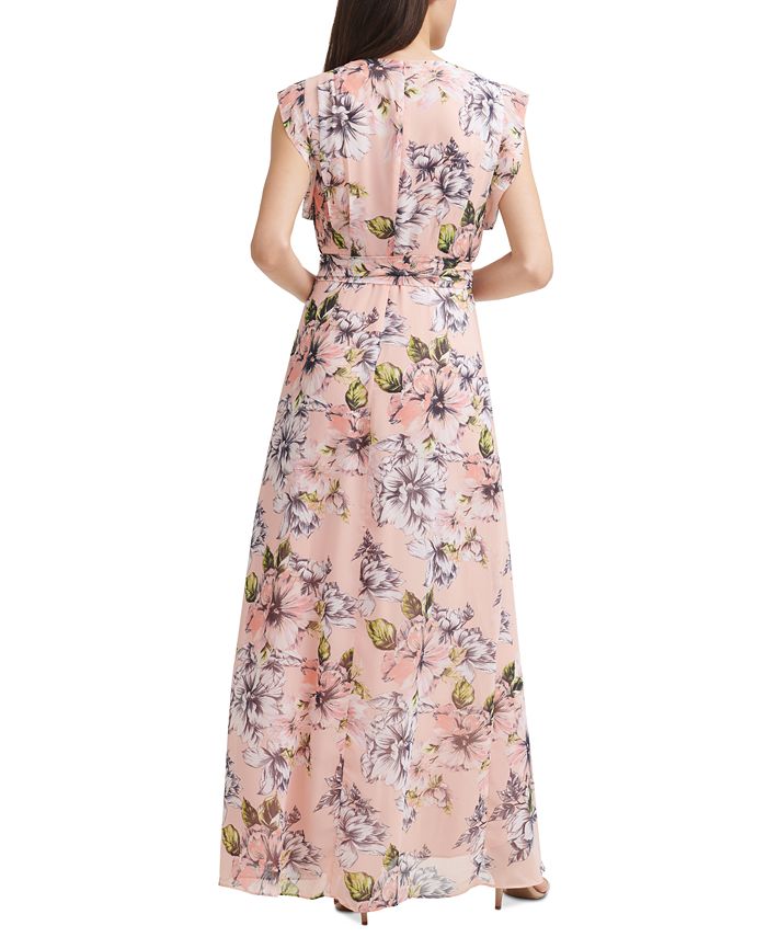 Eliza J Floral-Print High-Low Maxi Dress & Reviews - Dresses - Women ...