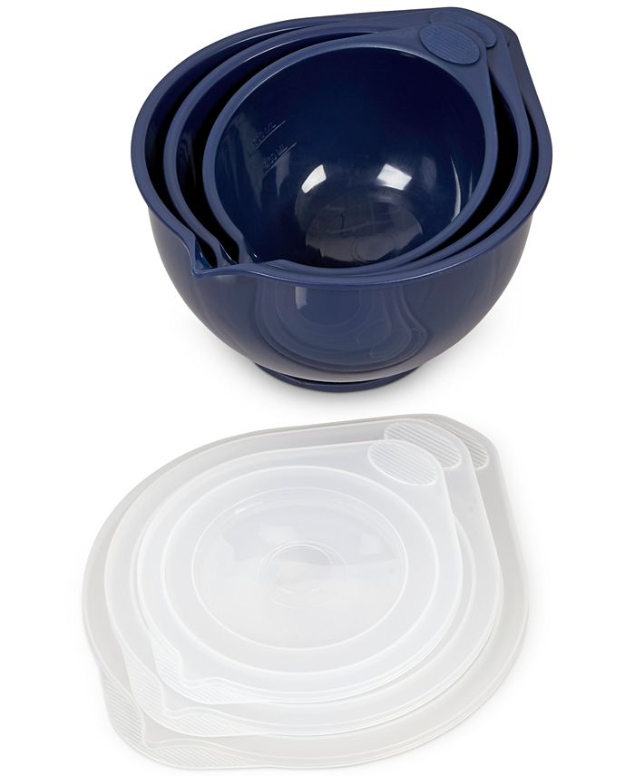 Wilton Navy Blue 6Pc. Covered Mixing Bowl Set Macy's