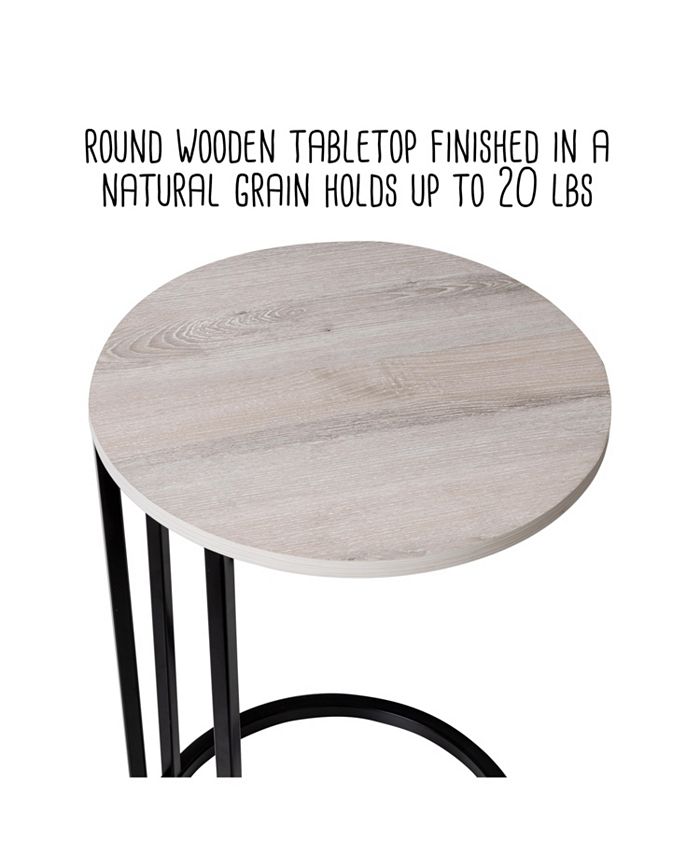 Honey Can Do Round C End Table - Macy's