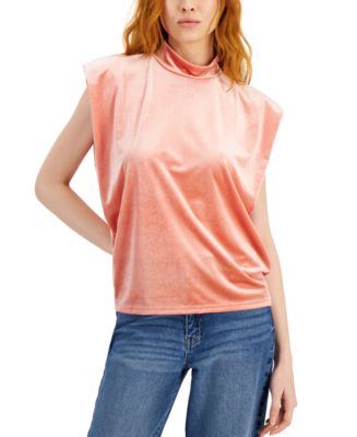 macys velvet tops