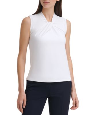 Tommy Hilfiger Women's Knot-Neck Top Macy's