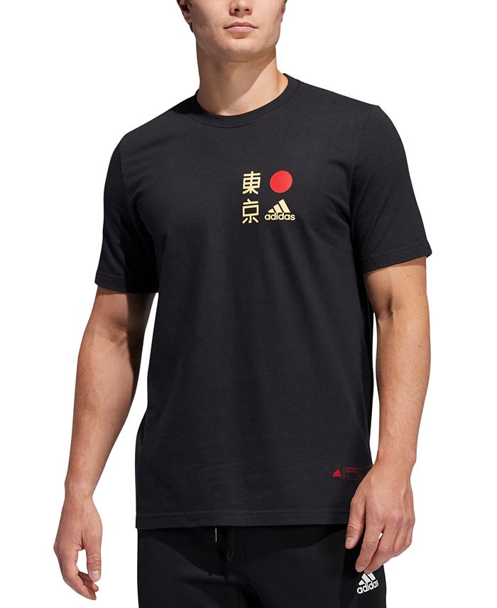 adidas Men's Badge Sports Tokyo LC Kanji Logo Graphic T-Shirt -