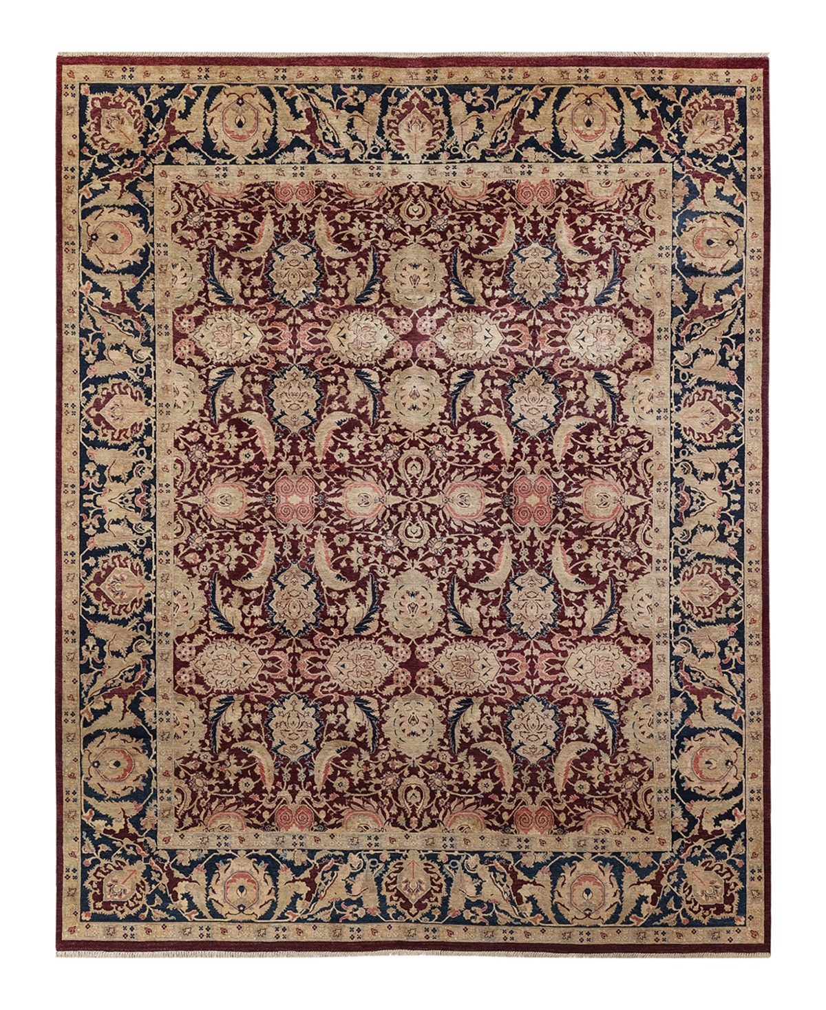 Closeout! Adorn Hand Woven Rugs Mogul M1078 8'1in x 10'4in Area Rug - Maroon