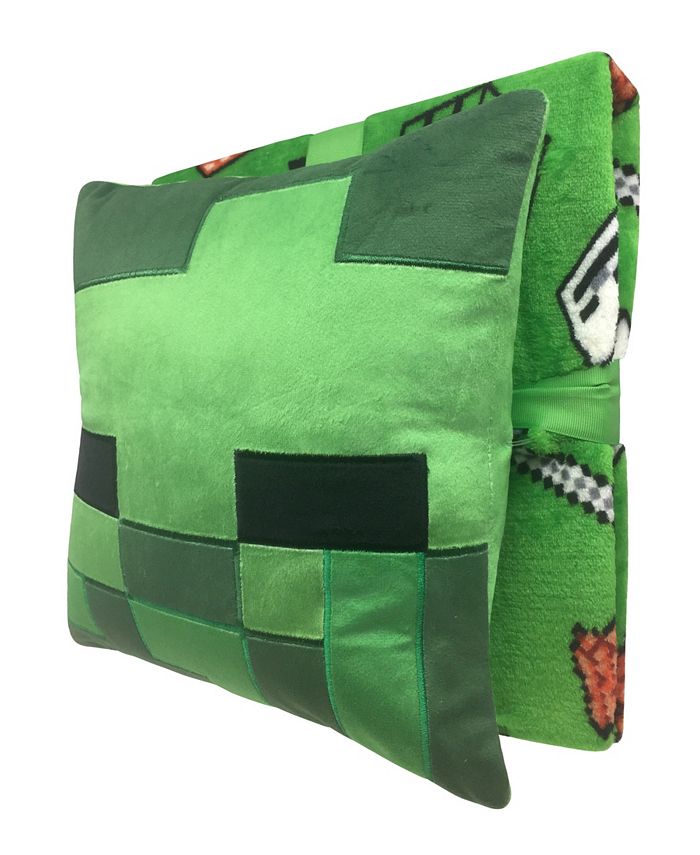 Minecraft Creeper Blanket Nogginz Set, 2 Pieces Macy's