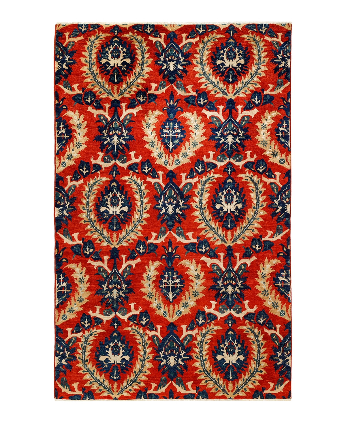 Closeout! Adorn Hand Woven Rugs Eclectic M1684 6'7in x 10'5in Area Rug - Rust
