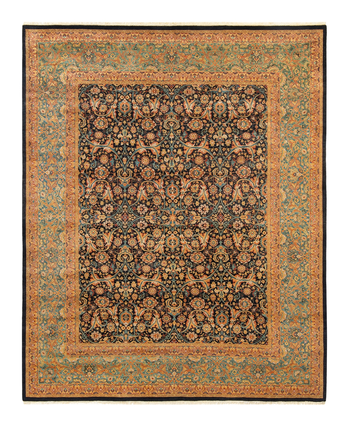 Closeout! Adorn Hand Woven Rugs Mogul M1598 8'3in x 10'3in Area Rug - Black