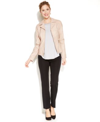 Alfani Satin-Trim High-Low T-Shirt, Created for Macy's