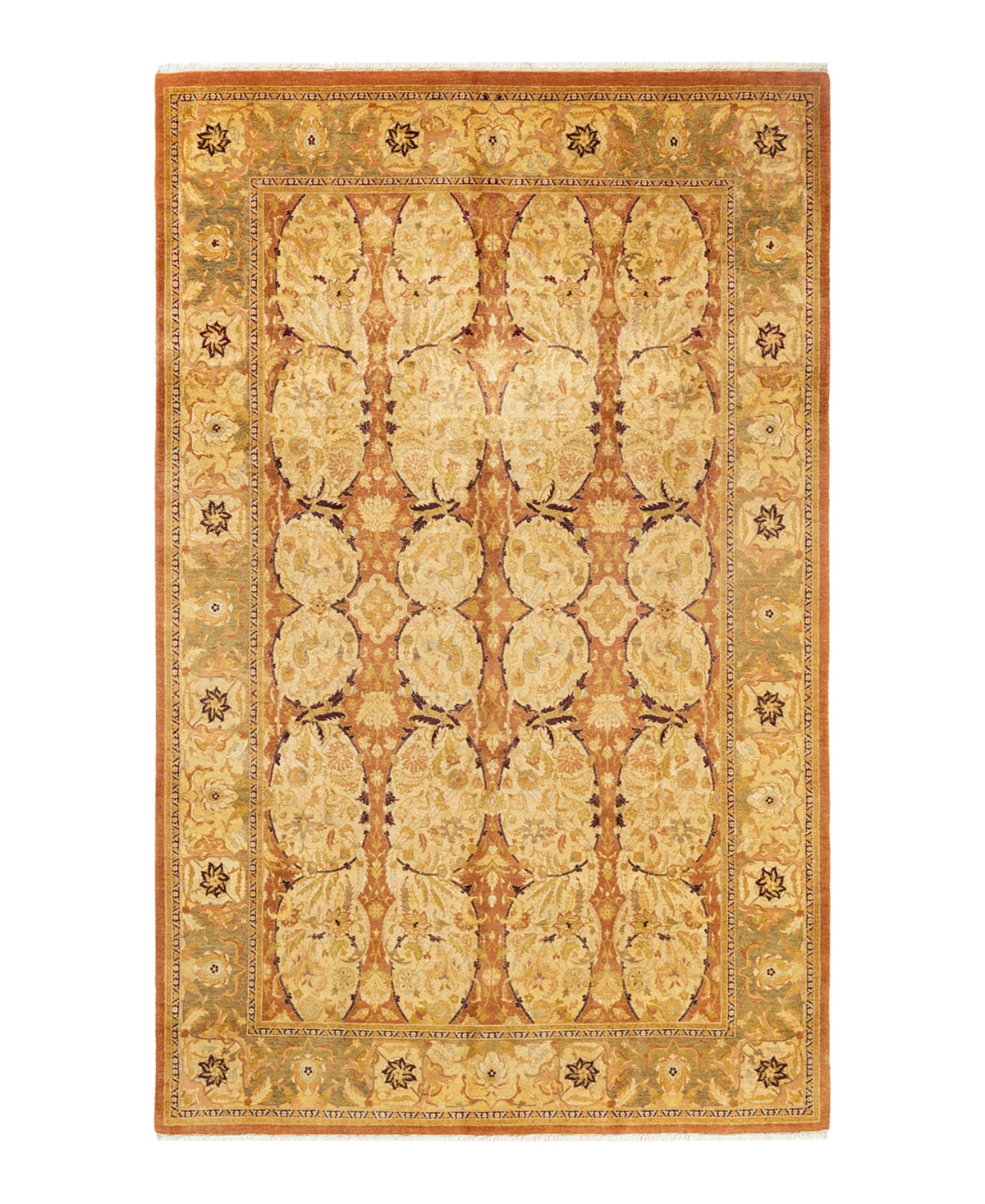 Closeout! Adorn Hand Woven Rugs Mogul M1395 5'10in x 9'6in Area Rug - Caramel