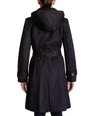 hooded tailored coat