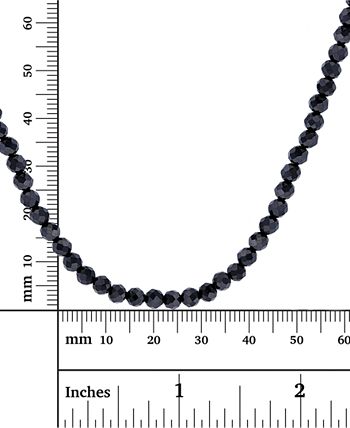 Black Spinel Bead Necklace