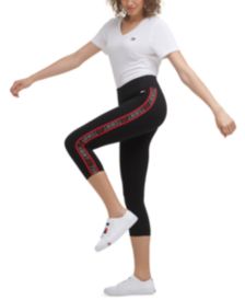 Women's Logo Tape Capri Leggings