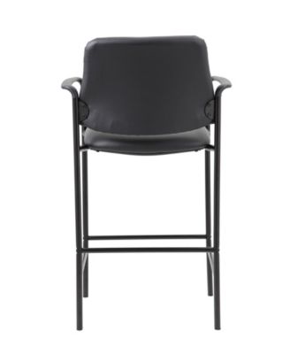 Square Back Diamond Stool with Arm